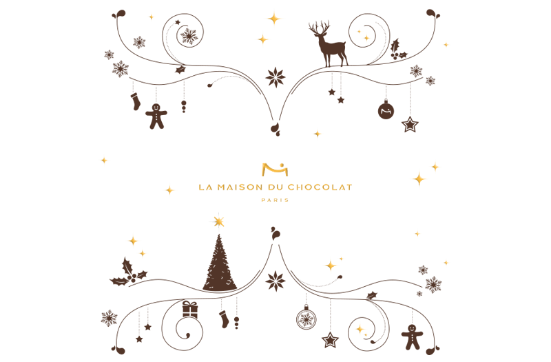 Illustration pour Noël La Maison du Chocolat